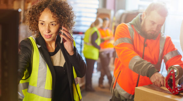 warehouse workers