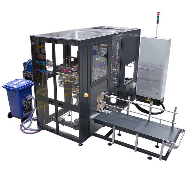 Image shows an example of Sealed Air B Pus auto boxing equipment available from Macfarlane Packaging 